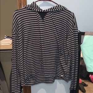 Navy blue striped long sleeve